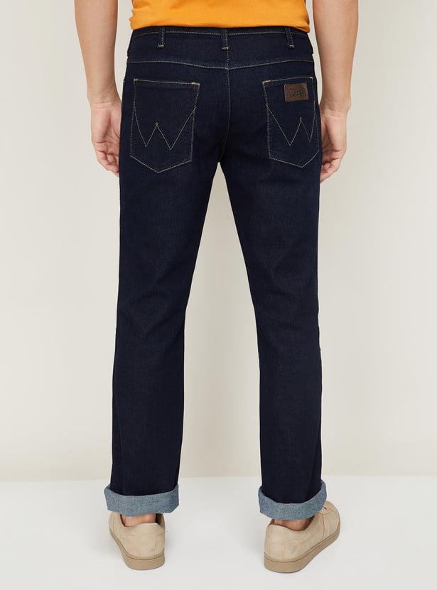 WRANGLER Men Solid Slim Straight Jeans