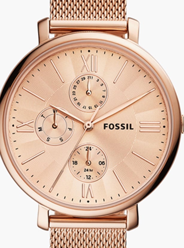 FOSSIL Women Solid Chronograph Watch with Mesh Strap - ES5098