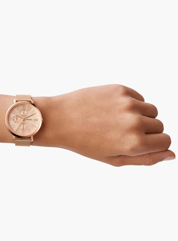 FOSSIL Women Solid Chronograph Watch with Mesh Strap - ES5098