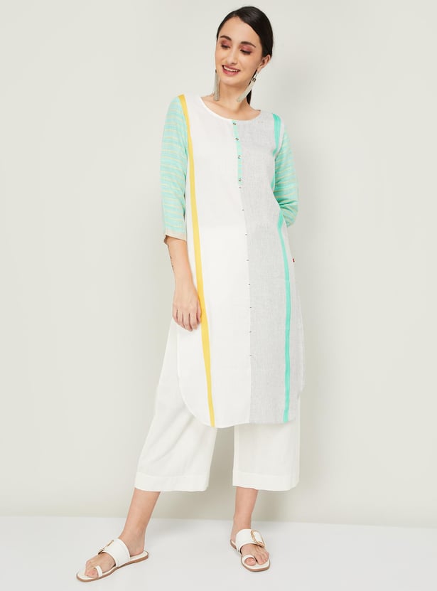 SPAN Women Printed Straight Kurta