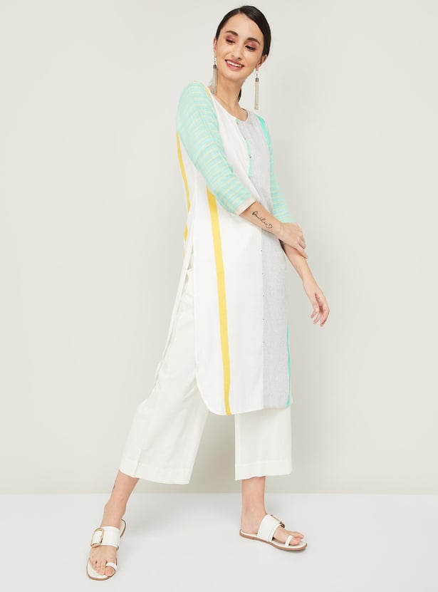 SPAN Women Printed Straight Kurta
