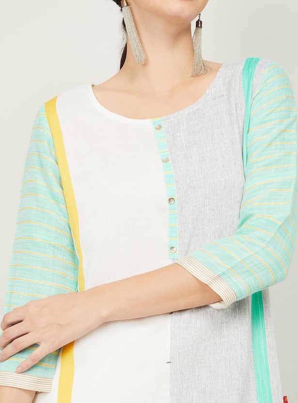 SPAN Women Printed Straight Kurta