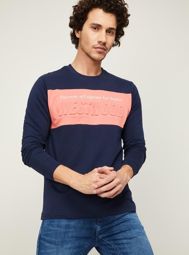 Buy UCLA Men Typographic Print Crew Neck Sweatshirt from UCLA at