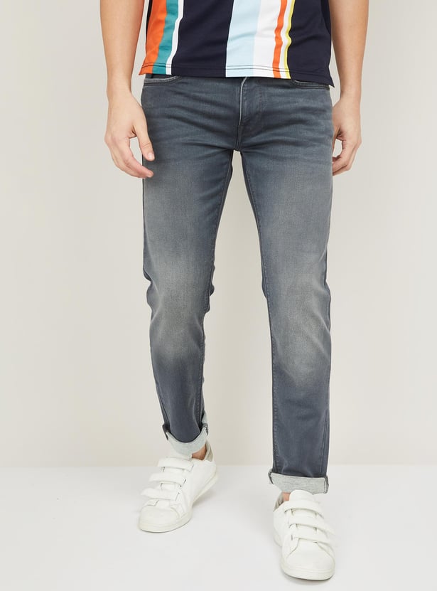 PEPE JEANS Men Stonewashed Skinny Fit Jeans