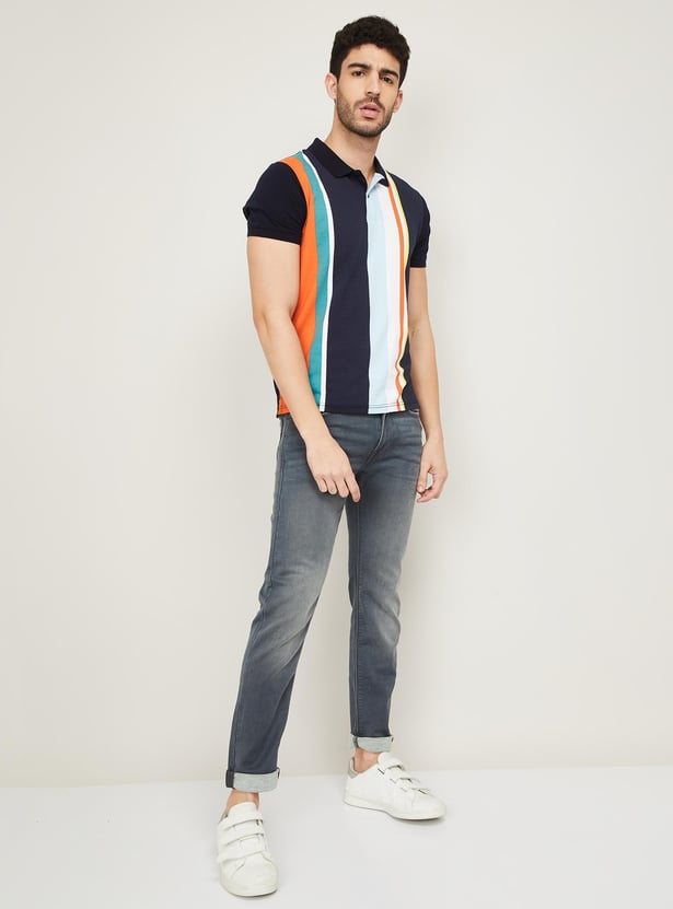 PEPE JEANS Men Stonewashed Skinny Fit Jeans