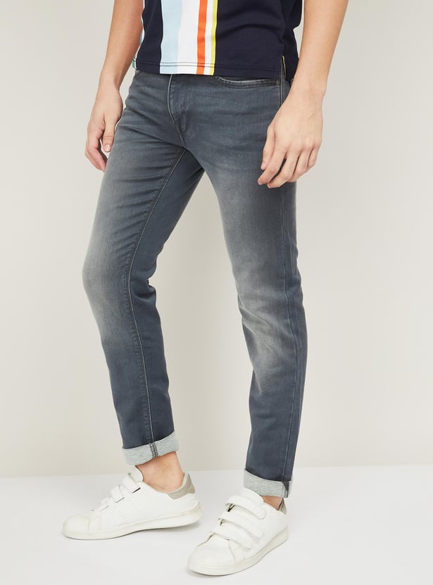 PEPE JEANS Men Stonewashed Skinny Fit Jeans