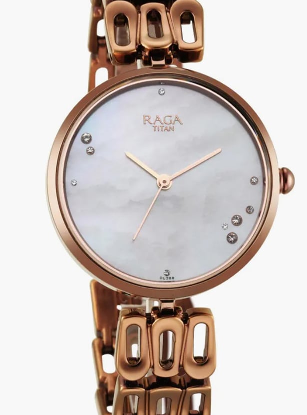 Titan rose gold watches for womens best sale