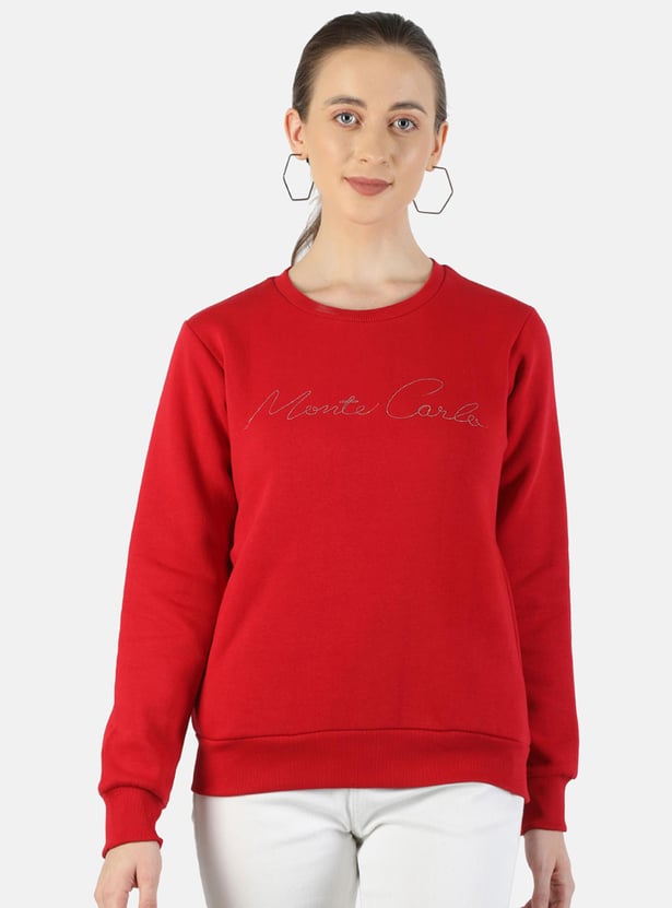 MONTE CARLO Women Printed Sweatshirt
