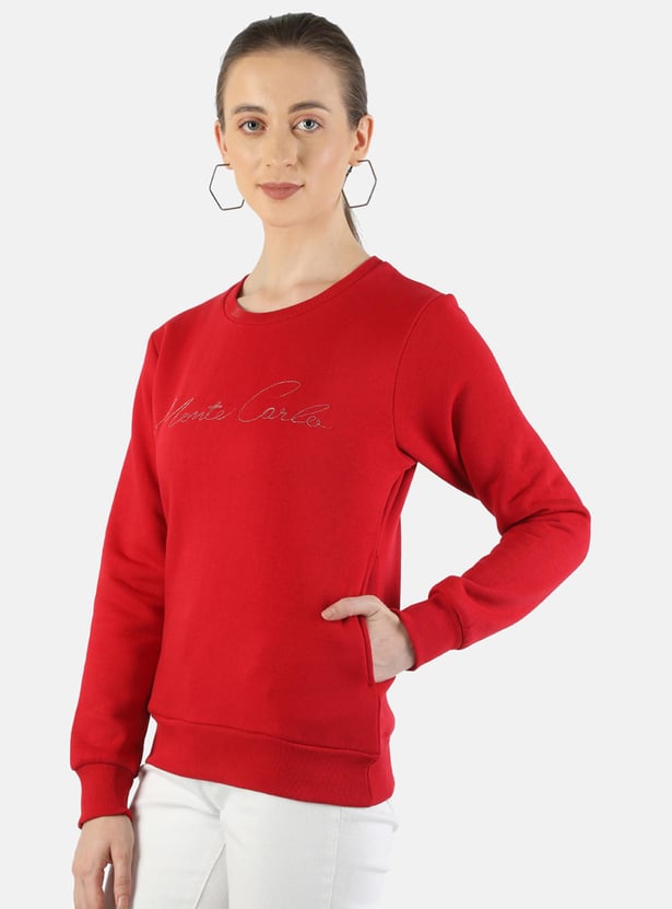 MONTE CARLO Women Printed Sweatshirt