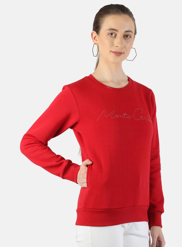 MONTE CARLO Women Printed Sweatshirt