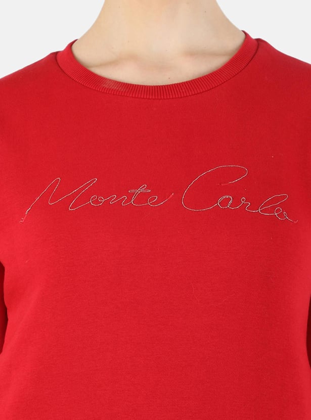 MONTE CARLO Women Printed Sweatshirt