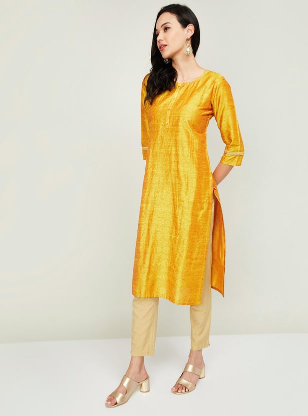 SPAN Women Printed Straight Kurta