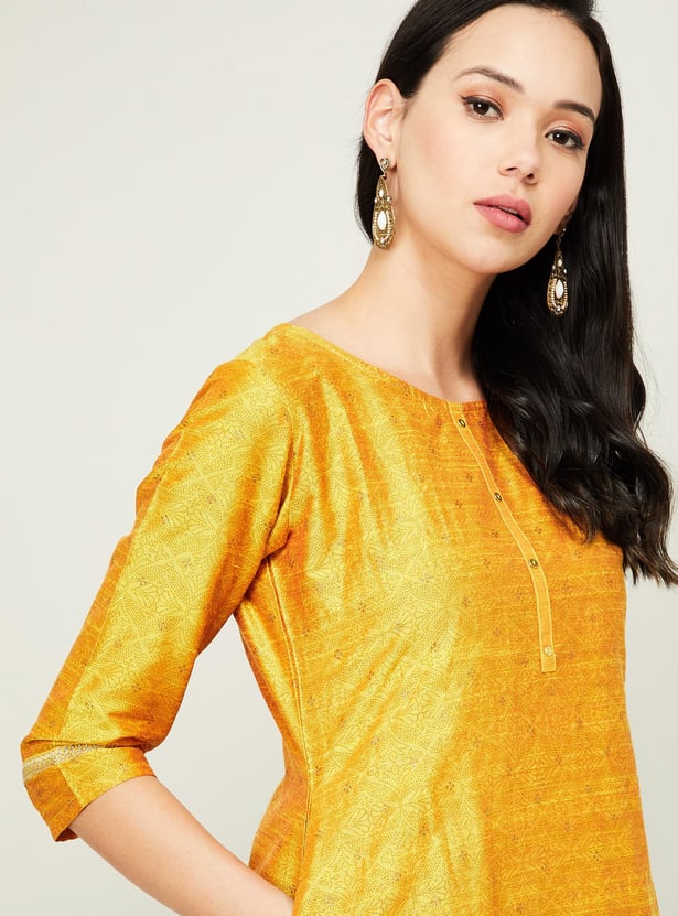 SPAN Women Printed Straight Kurta