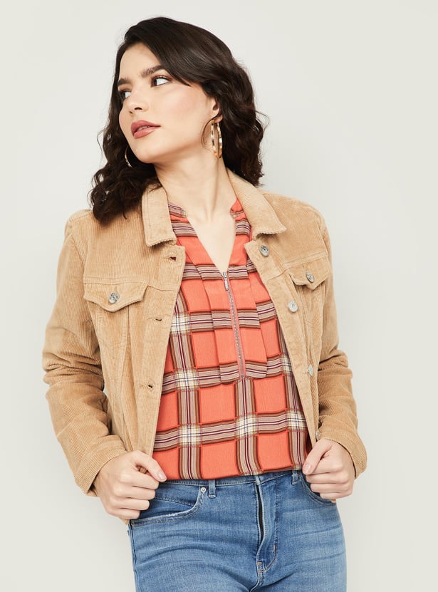 Denim Corduroy Coat Womens Uk Buy ONLY Women Solid