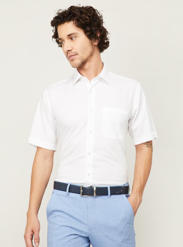 LOUIS PHILIPPE Men Solid Slim Fit Casual Shirt
