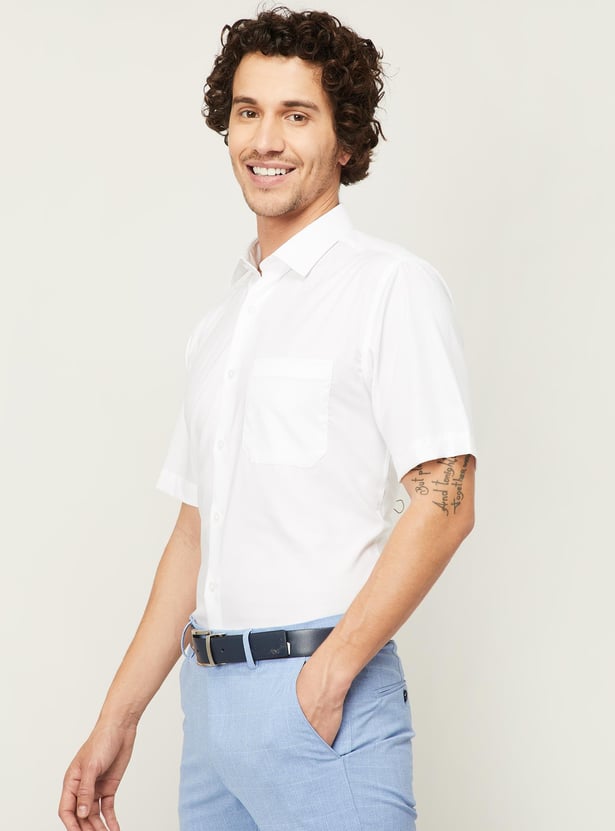 LOUIS PHILIPPE Men Solid Slim Fit Casual Shirt