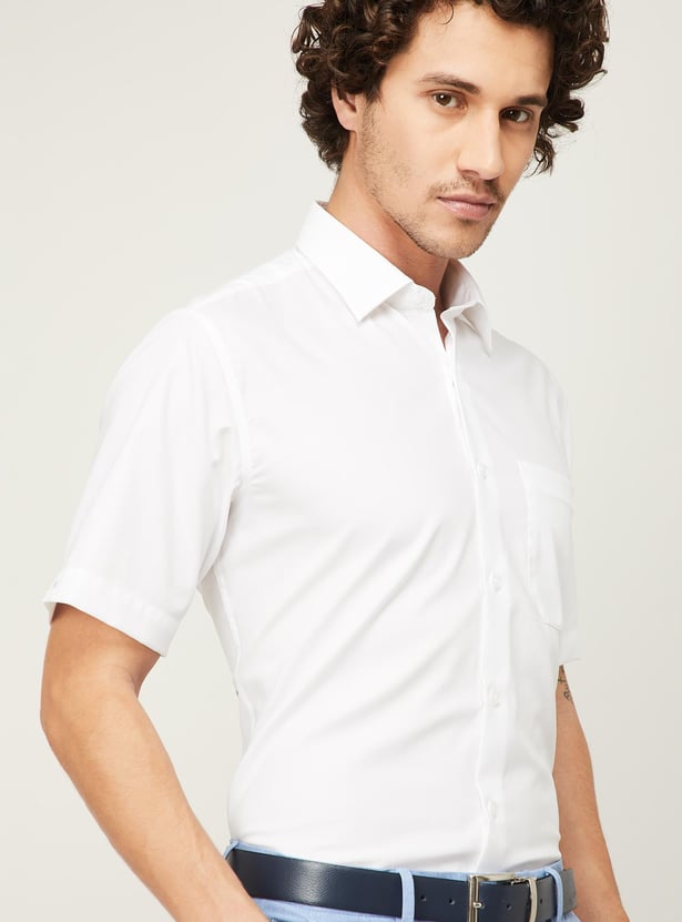 LOUIS PHILIPPE Men Solid Slim Fit Casual Shirt