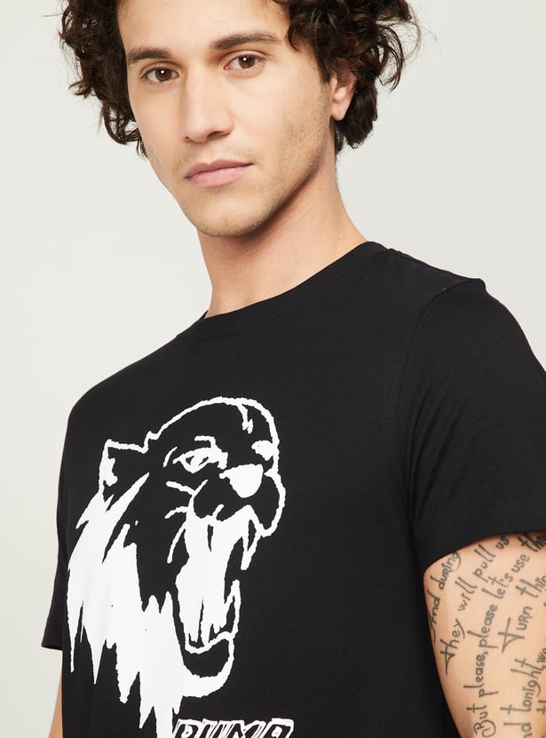 PUMA Men Printed Crew Neck T-shirt