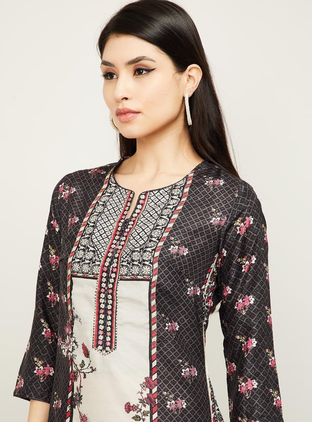 BIBA Women Printed Straight Kurta