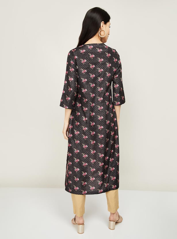 BIBA Women Printed Straight Kurta