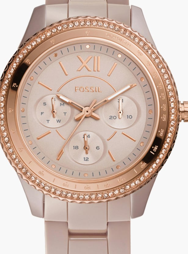 FOSSIL Stella Women Embellished Multifunctional Watch - CE1112