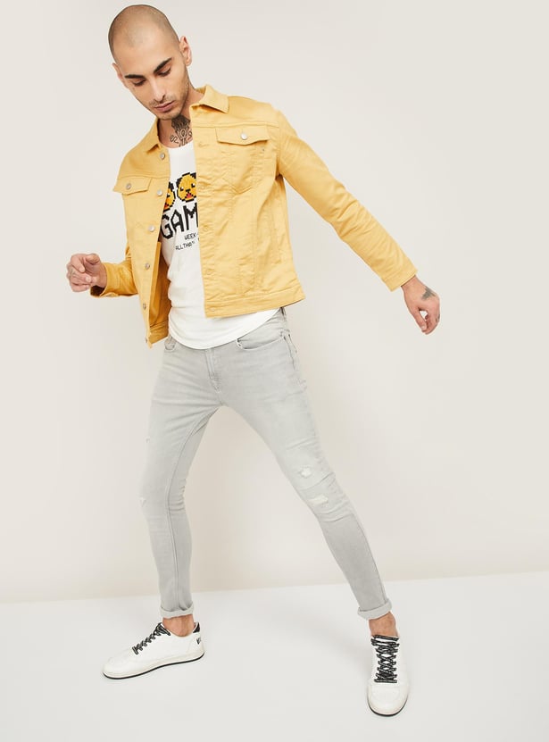 Buy KILLER Men Solid Denim Jacket from Killer at just INR 3699.0