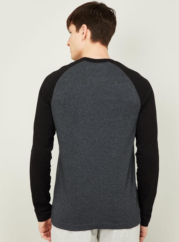 Buy JOCKEY Men Colourblocked Full Sleeves Lounge T-shirt from