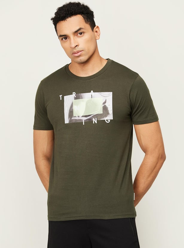 KAPPA Men Printed Crew Neck T-shirt