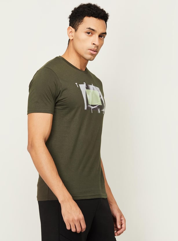 KAPPA Men Printed Crew Neck T-shirt