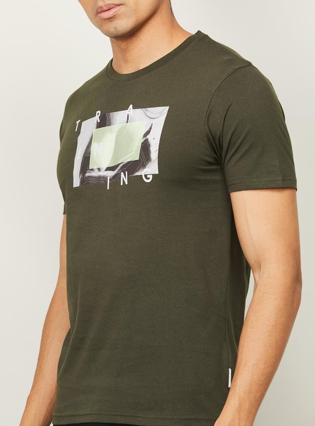 KAPPA Men Printed Crew Neck T-shirt