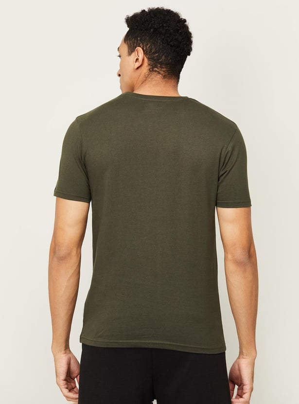 KAPPA Men Printed Crew Neck T-shirt