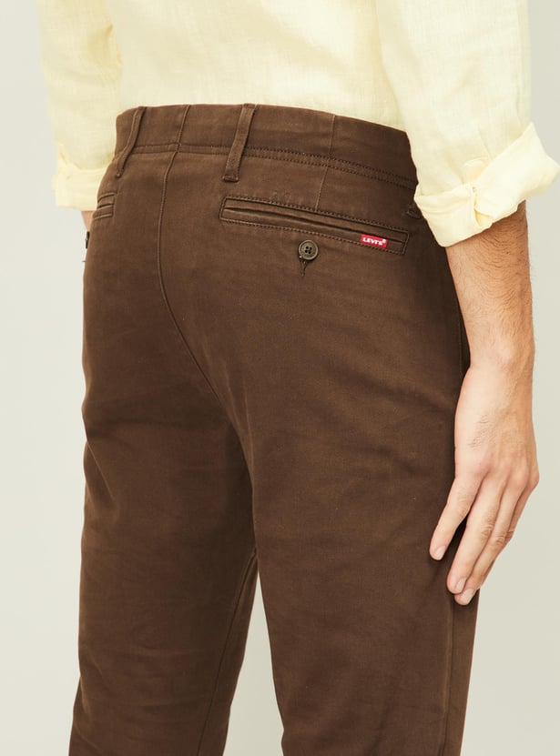 LEVI'S Men Textured Slim Tapered Fit Corduroy Trousers