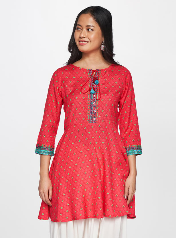 Buy Global Desi Women Printed A Line Kurta From Global Desi At Just Inr