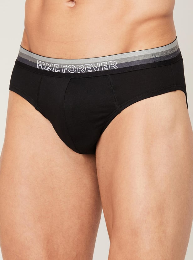 FAME FOREVER Solid Briefs - Pack of 2