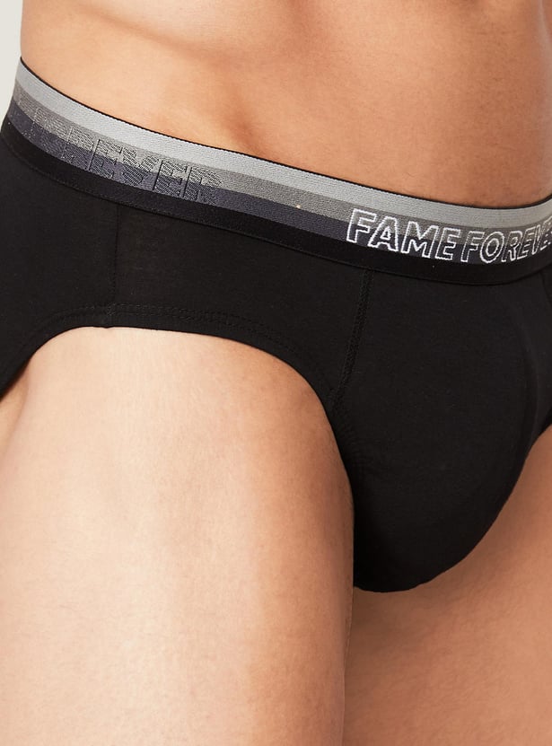 FAME FOREVER Solid Briefs - Pack of 2