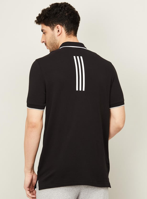 ADIDAS Men Solid Regular Fit Polo T-shirt