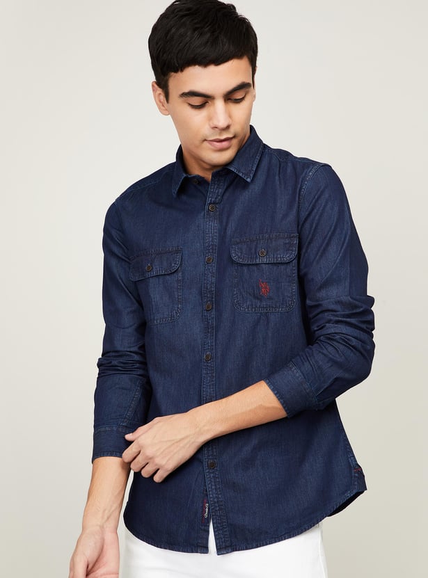 Top us polo denim shirts Outlet