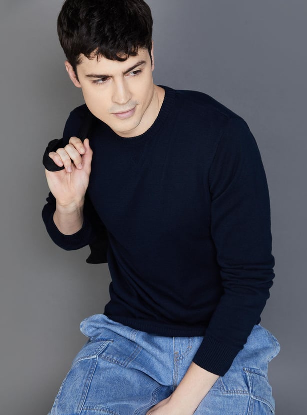 FAME FOREVER Solid Sweater