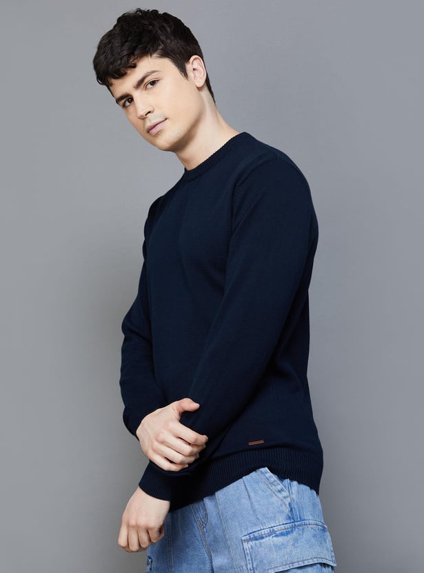 FAME FOREVER Solid Sweater