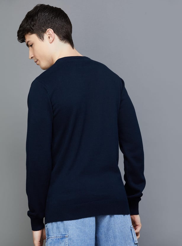 FAME FOREVER Solid Sweater