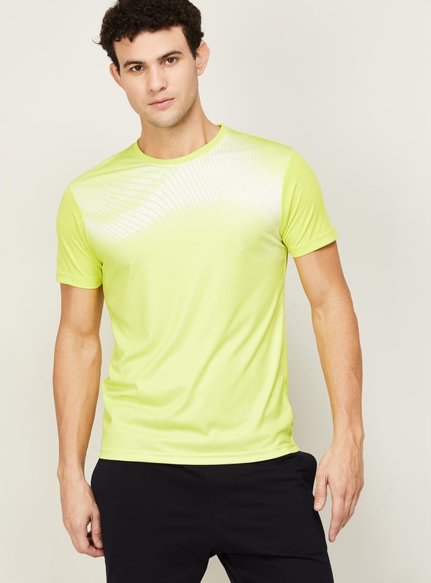 Buy Fame Forever Active Men Printed Crew Neck T Shirt From Fame Forever Active At Just Inr 5990 3155