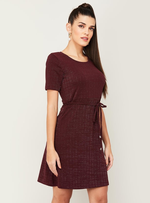 Buy CODE CLASSIC Women Textured A-Line Dress from Code Classic at