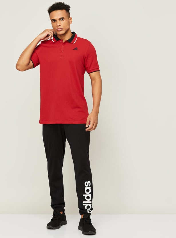 ADIDAS Men Printed Sports Polo T-shirt