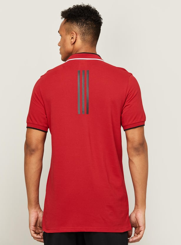 ADIDAS Men Printed Sports Polo T-shirt
