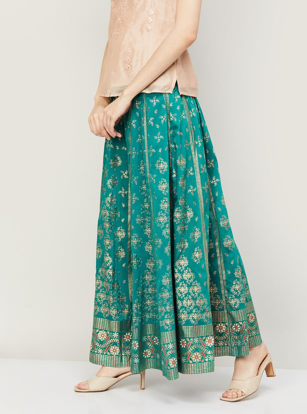 Buy Global Desi Women Ethnic Printed A Line Skirt From Global Desi At