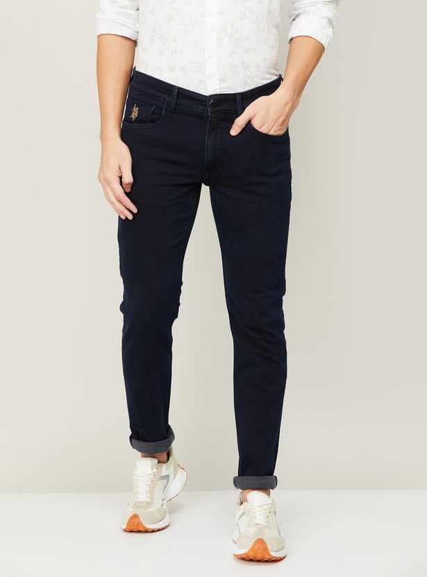 U.S. POLO ASSN. Men Solid Slim Tapered Jeans