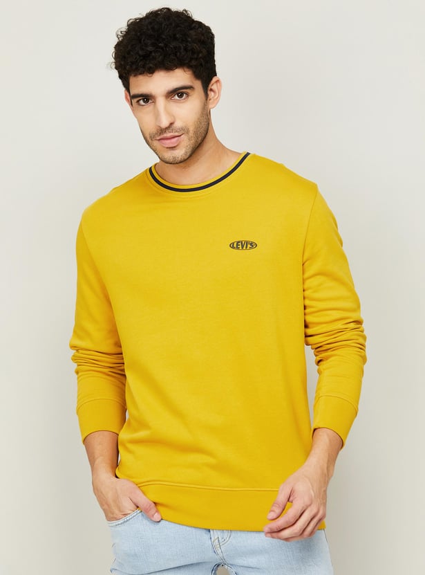 Buy LEVIS Men Solid Crew Neck Sweatshirt from Levi's at just INR