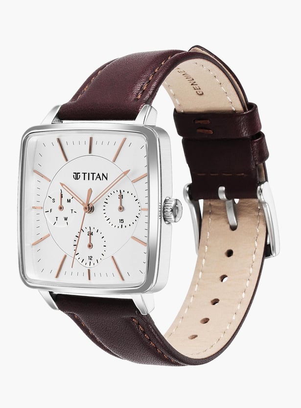 Titan watch leather strap sale