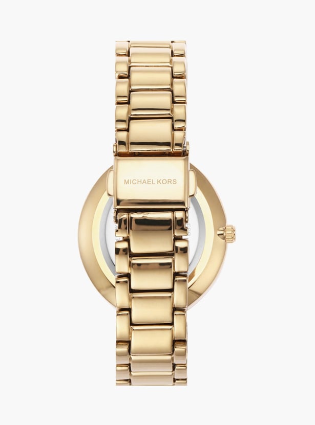 Buy MICHAEL KORS Women Embellished Analog Watch with Metal Strap 