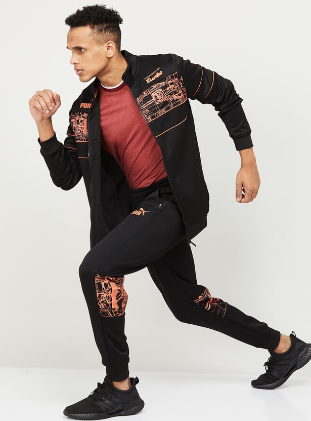 Buy PUMA Men Printed Zipped Sweatshirt from PUMA at just INR 8999.0